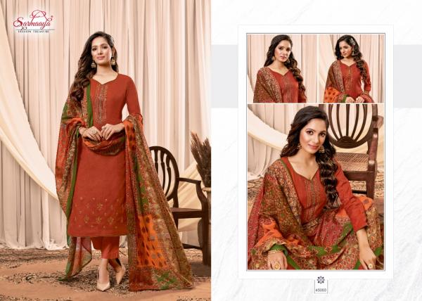 Sarmaaya Rihana Lawn Cotton Designer Dress Material